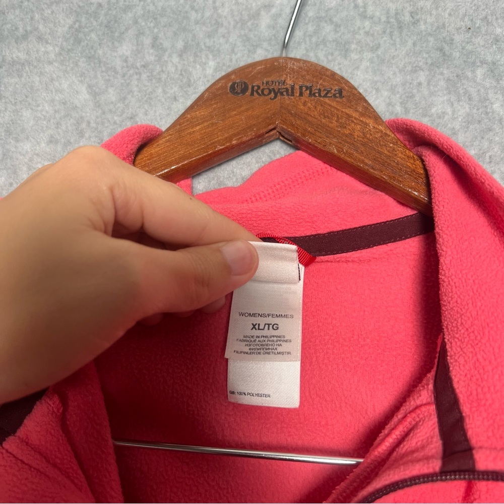 The North Face womens Polartec Classic Pink Quarter-Zip Pullover size XL - Picture 4 of 6